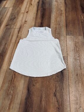 CALIA by Carrie Underwood Pale Blue Ribbed Crewneck Tank Top
